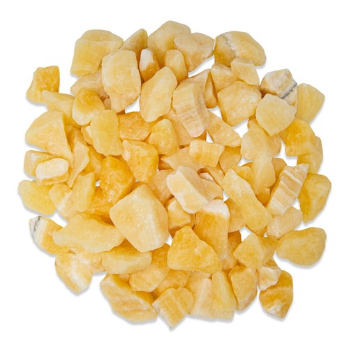 Raw orange calcite bulk - raw,